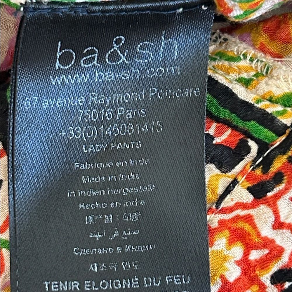 ba&sh Multicolor Paisley Wide Leg Pants size 8 - Picture 6 of 11